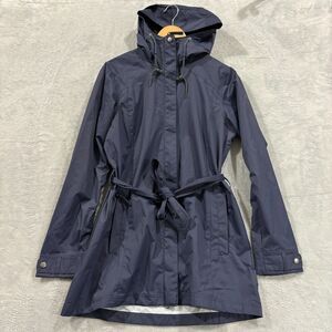 Columbia Arcadia Rain Jacket Women's M Omni- Shield Nylon Hooded Blue Pockets
